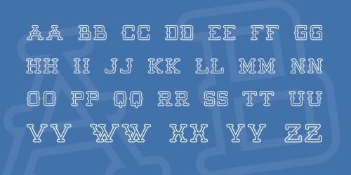 Batter Up Outline Serif Font 3