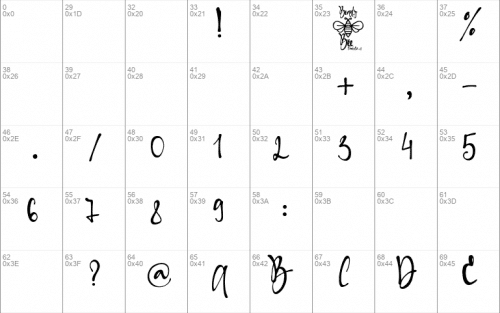 Beauty Bee Font 1
