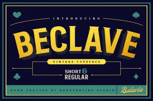 Beclave Vintage Font
