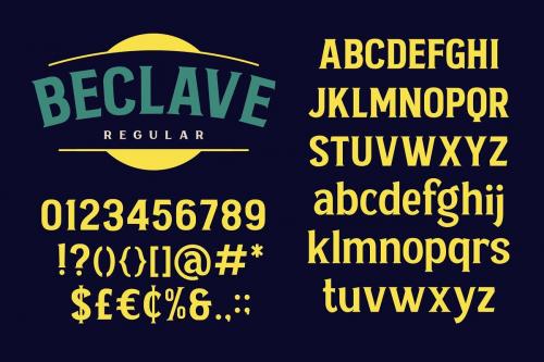 Beclave Vintage Font 5