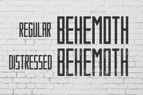 Behemoth Distressed Font 3