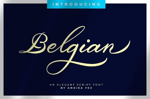 Belgian Signature Calligraphy Font
