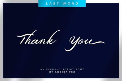 Belgian Signature Calligraphy Font 15
