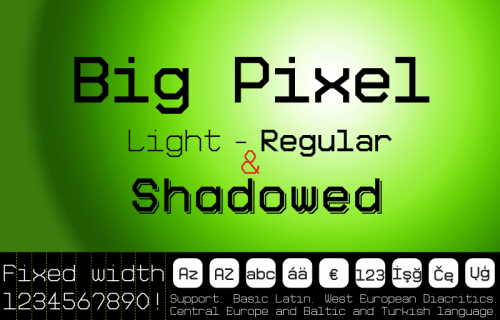 Big Pixel Font 5