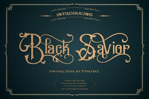 Black Savior Font 10