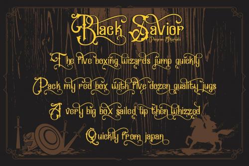 Black Savior Font 11
