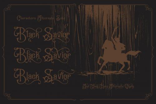 Black Savior Font 12