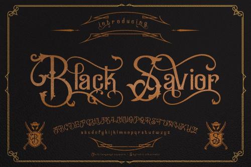 Black Savior Font 13