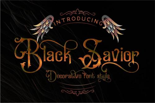 Black Savior Font 6