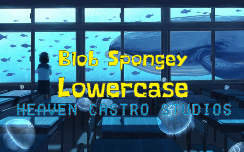 Blob Spongey Lowercase Font 1