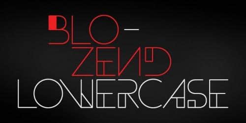 Blozend Font 3