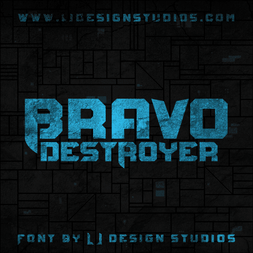 Bravo Destroyer Font 1