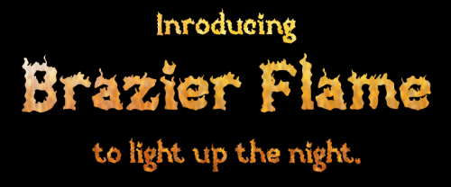 Brazier Flame Font