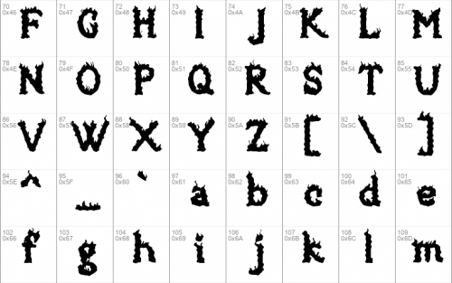 Brazier Flame Font 2