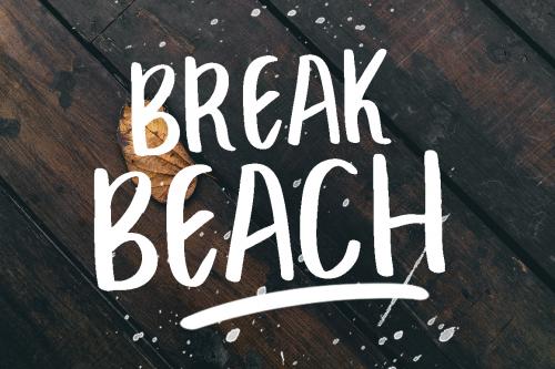 Break Beach Font 1