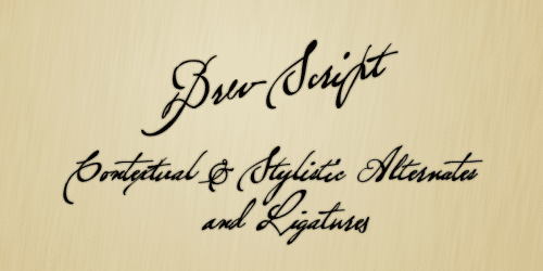 Brev Script Font 1