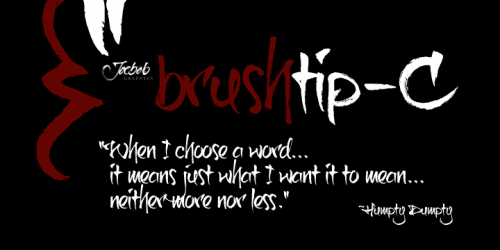 Brushtip-C Font