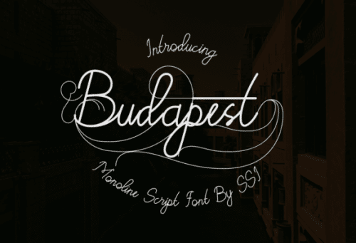 Budapest Font 1