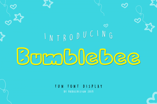 Bumblebee Outline Font