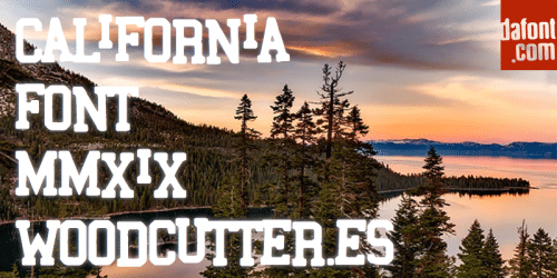 California Distorted Font