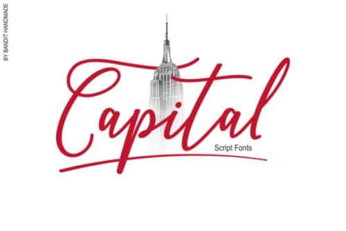 Capital Script Font 1
