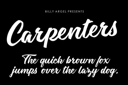 Carpenters Font 2