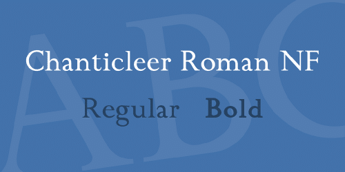 Chanticleer Roman Nf Font