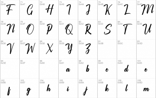 Chaprile Calligraphy Beauty Font 2