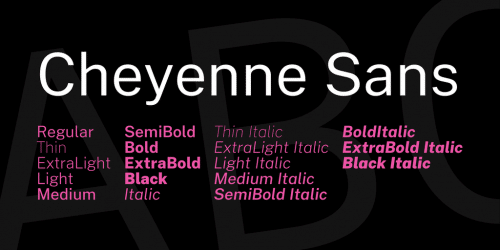 Cheyenne Sans Font 1
