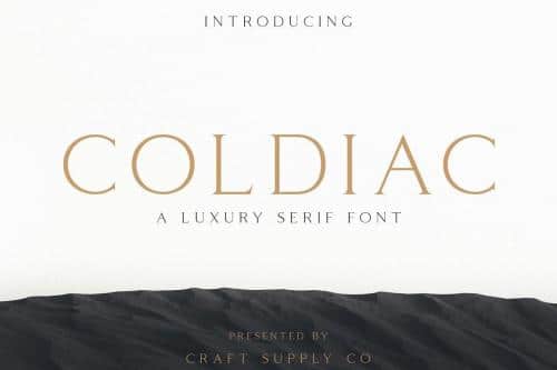 Coldiac Luxury Serif Font 1
