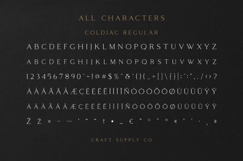 Coldiac Luxury Serif Font 6