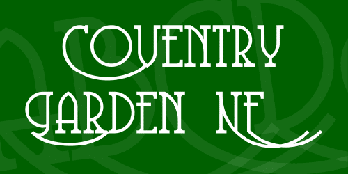 Coventry Garden Nf Font