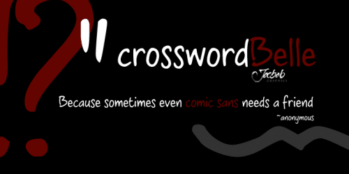 Crossword Belle Font 1