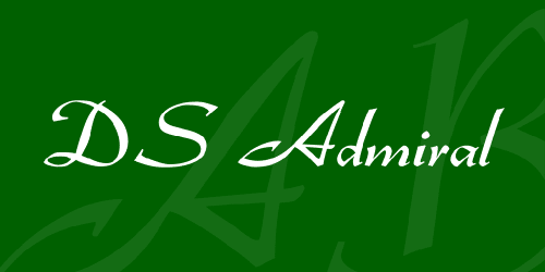 DS Admiral Font 1