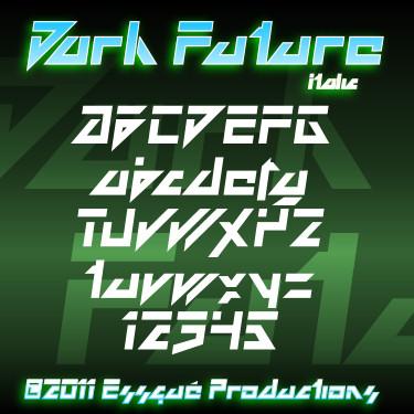 Dark Future Font 1