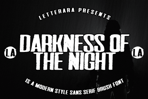 Darkness Of The Night Font 1