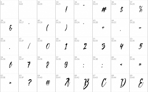 Deadhead Brush Font 1
