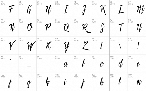 Deadhead Brush Font 2