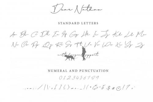 Dear Nathan Font 5
