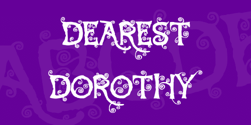 Dearest Dorothy Font 1