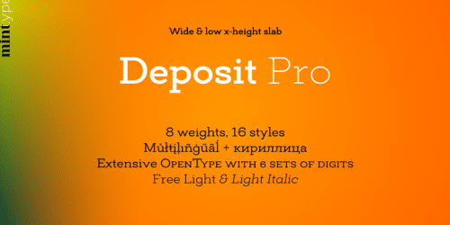 Deposit Pro Font 2