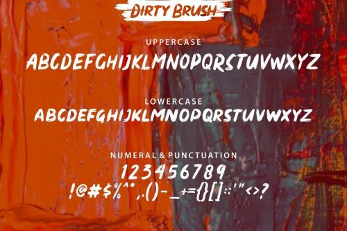Dirty Brush Font 7