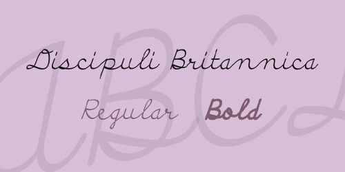 Discipuli Britannica Font