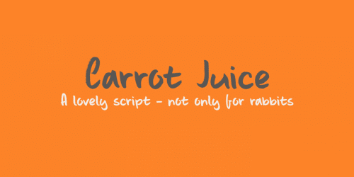 Dk Carrot Juice Font