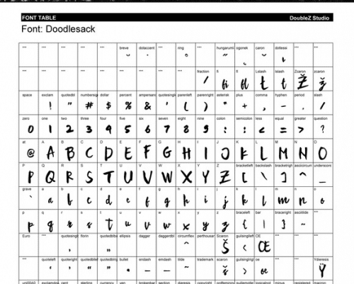 Doodlesack-Font-1