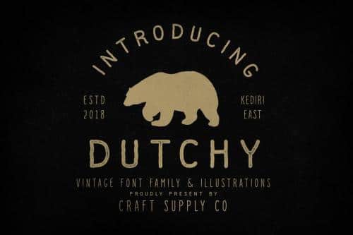 Dutchy Vintage Font Family