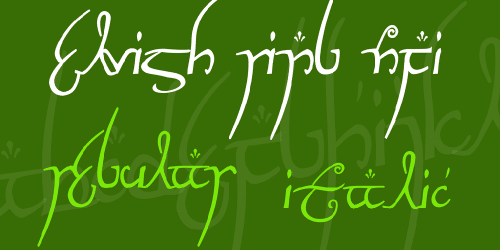 Elvish Ring Nfi Font