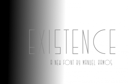 Existence Fancy Upper Font 1