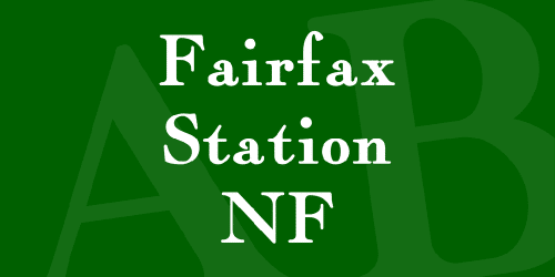 Fairfax Station Nf Font