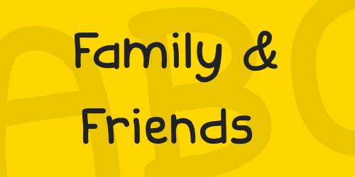 Family  Friends Font 1